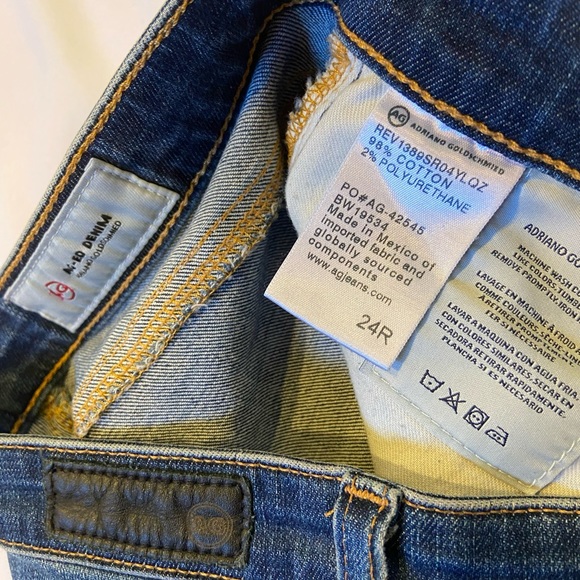 AG The Legging Ankle super skinny jeans size 24 Adriano Goldschmied distressed - Picture 7 of 16